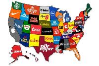 مشهورترین برندهای آمریکایی از کدام ایالت‌ها هستند؟