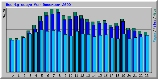 Hourly usage for December 2022