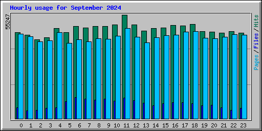 Hourly usage for September 2024