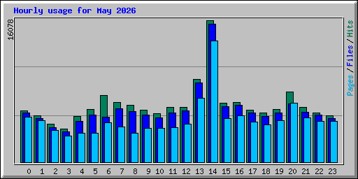Hourly usage for May 2026
